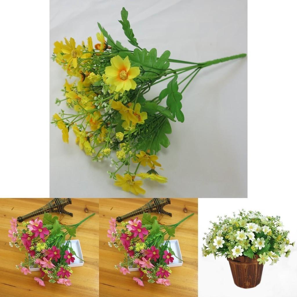 Stunning 28-head Artificial Chrysanthemum Daisy Bouquet For Weddings And Events