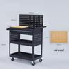 HANDUNYOU 3-Tier Workshop Tool Storage Cart
