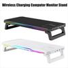 Type-C PC Monitor Stand with RGB Light Laptop Storage Rack New Laptop Monitor Holder