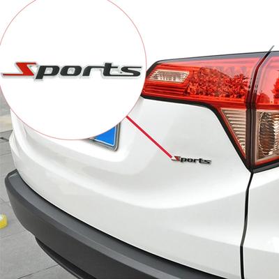 Sport-Buchstaben, Auto-Beschriftungsaufkleber, LKW-Styling, Chrom, 3D-Metall-Dekor-Emblem