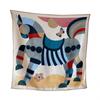 NINA SOLOR Little Horse Silk Wool Blend Scarf