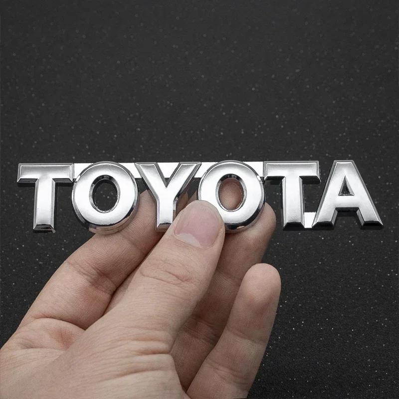 3D ABS Car Trunk Tail Sticker Emblem Badge Decals for Toyota Chr rav4 Yaris prius avensis Corolla Camry Aygo Hrv Prado Hilux