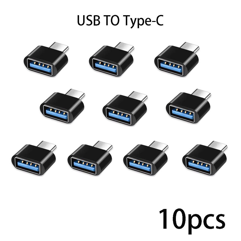 Adaptador USB 2,0 tipo C USB macho convertidor OTG macho USB-C de aluminio negro Mini colores metálicos para puerto tipo C 3