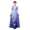 Improved version of Aodai catwalk cheongsam new long season young high-end stage etiquette performance dress