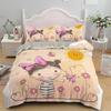 Carton Girly Watercolor Fashion Girl Modern Women Beding Set Bedrom Soft Bedspreads Comefortable Soft with Soft Fabric Duvet Cover Pilowcase