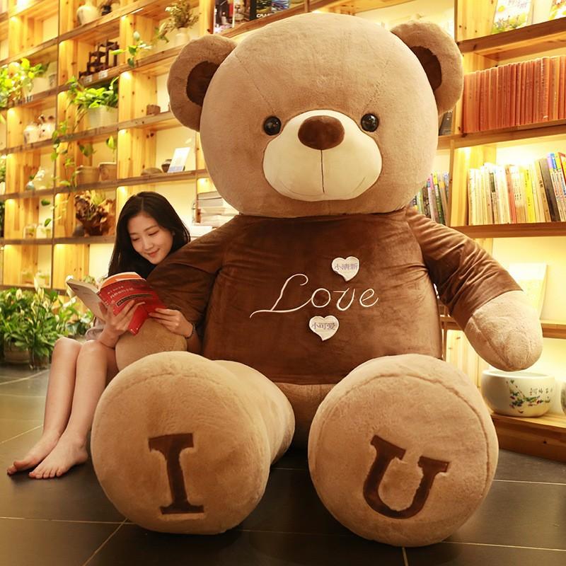 Large Size Teddy Bear Plush Toy Lovely Giant Bear Huge Stuffed Soft Dolls Kids Toy Birthday Gift for Girlfriend
