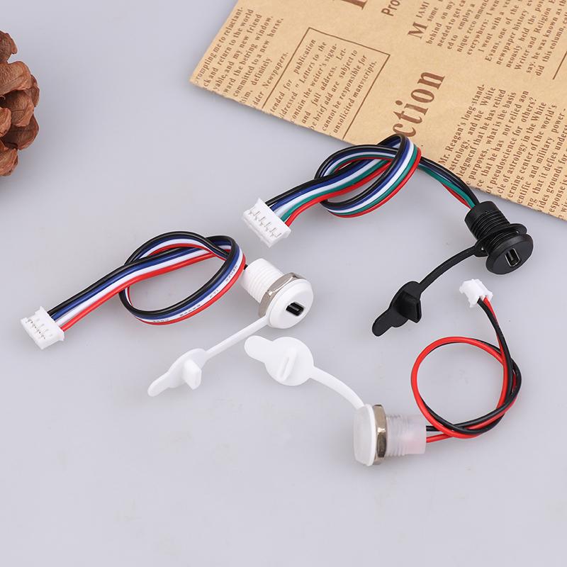 USB-C Hochstrom-Ladebuchse Buchse mit M11 Mutter Schnappverschluss-Plattenmontage Typ C Wasserdichter Buchsenstecker Buchse C