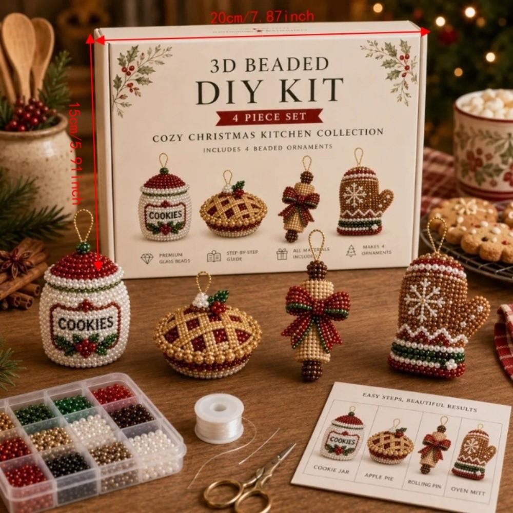 with Instructions Beaded Art Set Creative Beadwork Handmade Craft Kit for Beginners