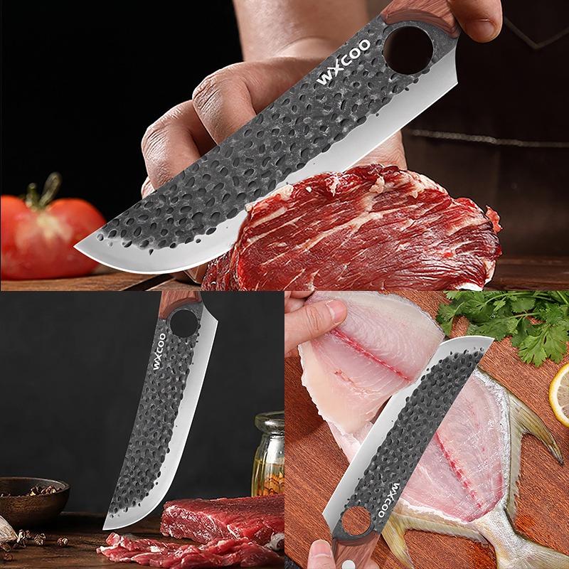 Cuchillo de Carnicero de Acero Inoxidable Cuchillo de Cocina Utilitario Cuchillos Únicos Artículos Domésticos de Cocina de Alta Calidad Cuchillo de Chef Multiusos Cuchillo para Pescado