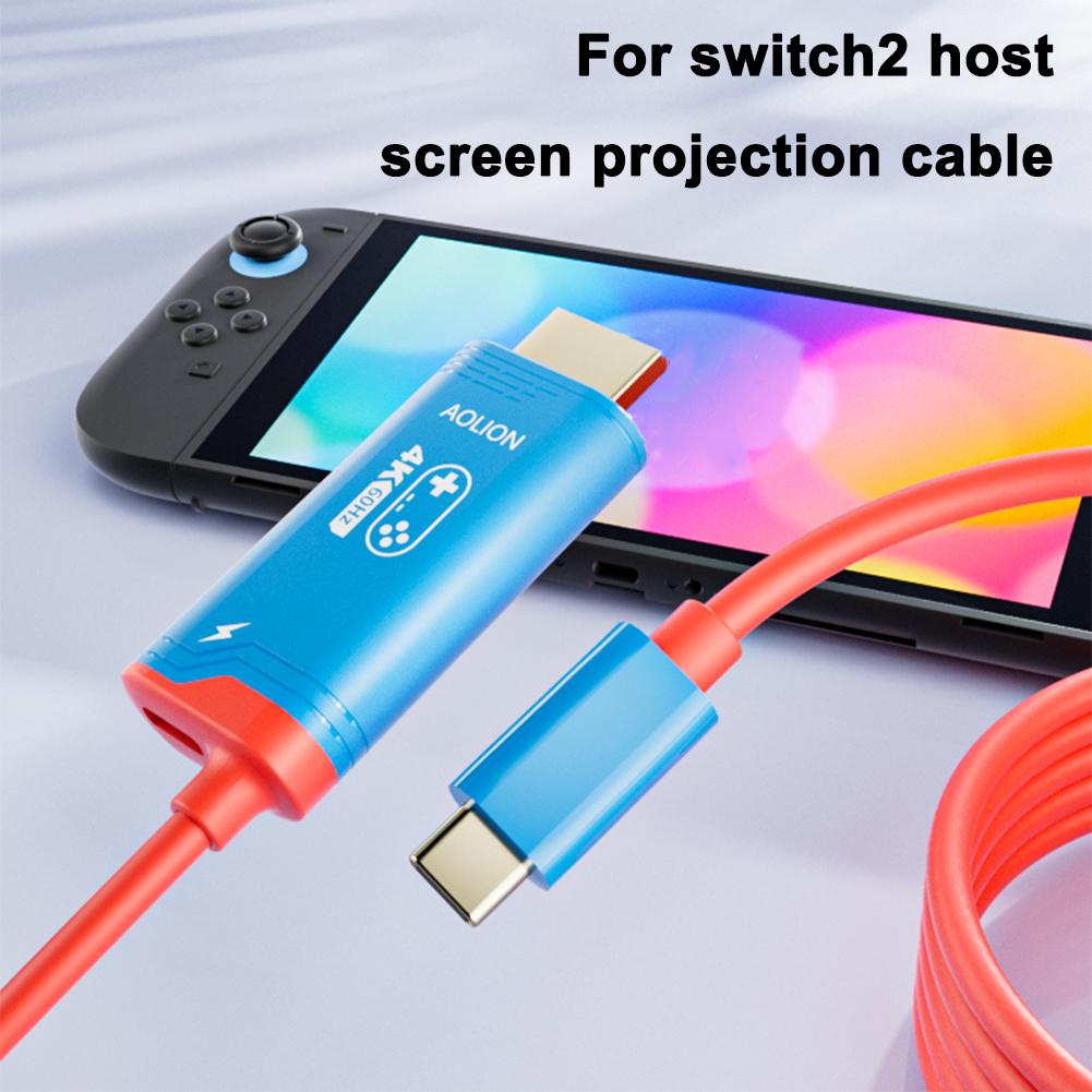 For Switch 2 Host Projection Cable Universal Projection Cable 4K/144HZ Video Cable For ROG ALLY Video Conversion Cable For NS2