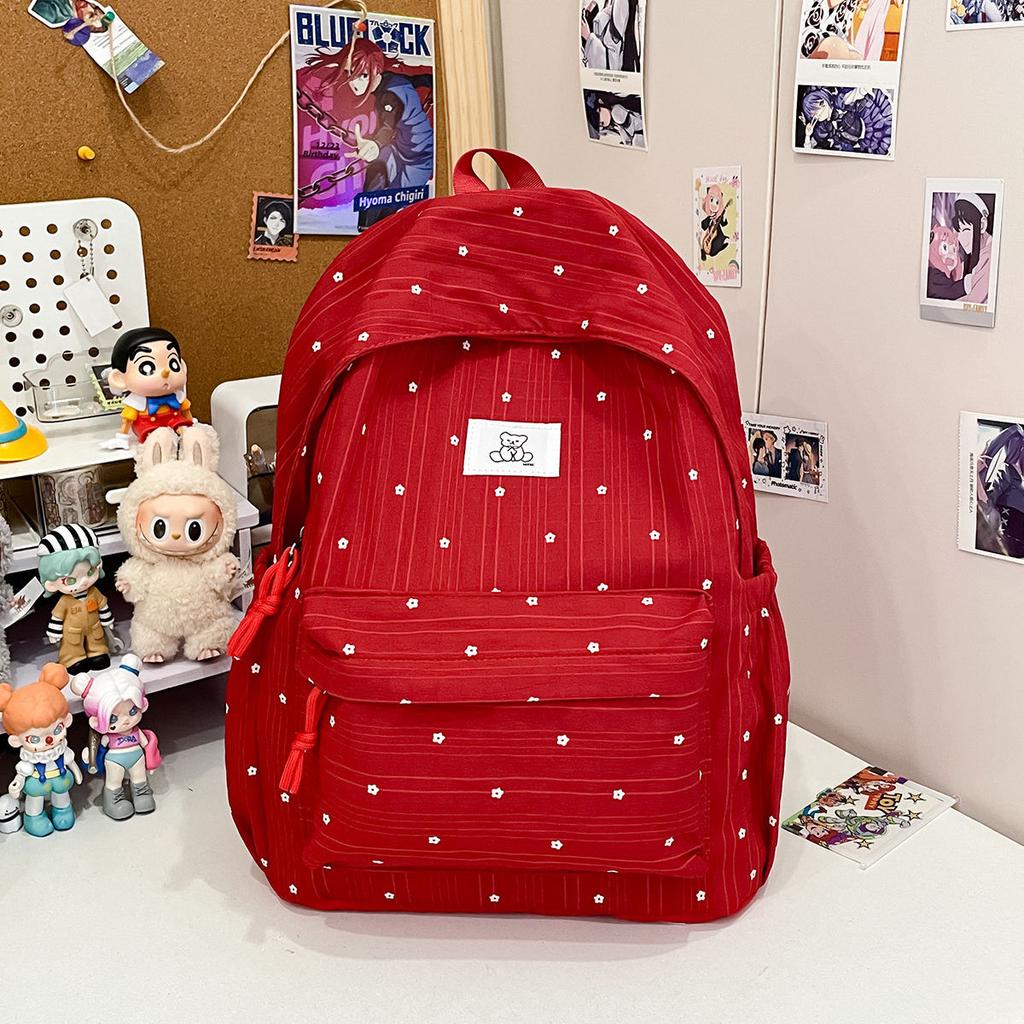Polka Dot New Cute and Fresh Class Commuter Backpack Large Capacity Junior High School Student Versatile Girl Student Backpack