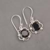 Black Onyx Gemstone 925Sterling Silver Jewelry Handmade Earrings 1.40" For Her EE-56-18
