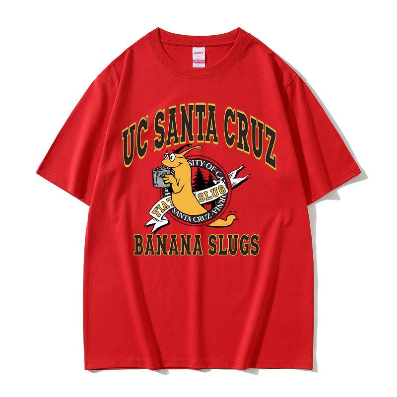 Famous Director Quentin Tarantino Movie Pulp Fiction Jhon Travolta Banana Slugs Same Style Tshirt Men Women Casual Loose T-shirt