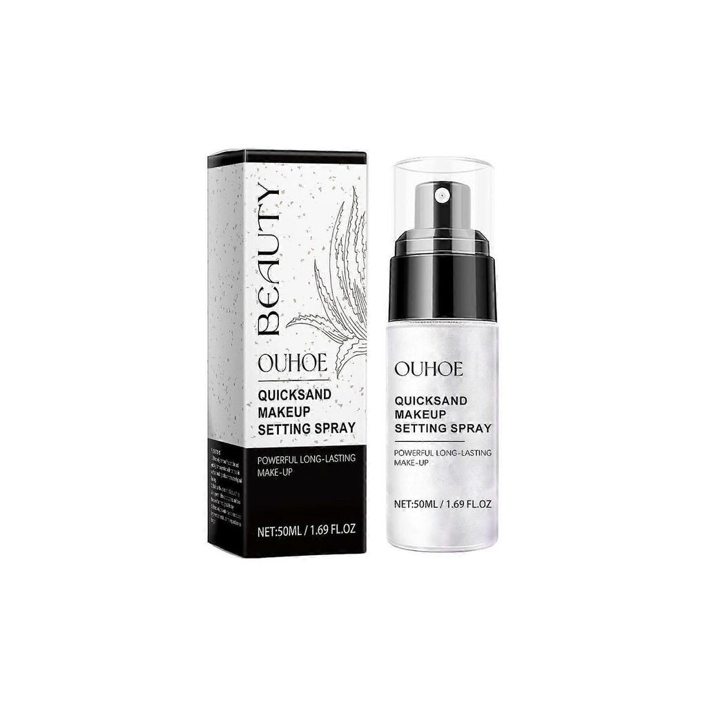 Ouhoe Fluid Sand Setting Spray Natural Lightweight Multi-Effect Moisturizing Breathable Matte Refreshing Portable Long-Lasting Makeup Spray