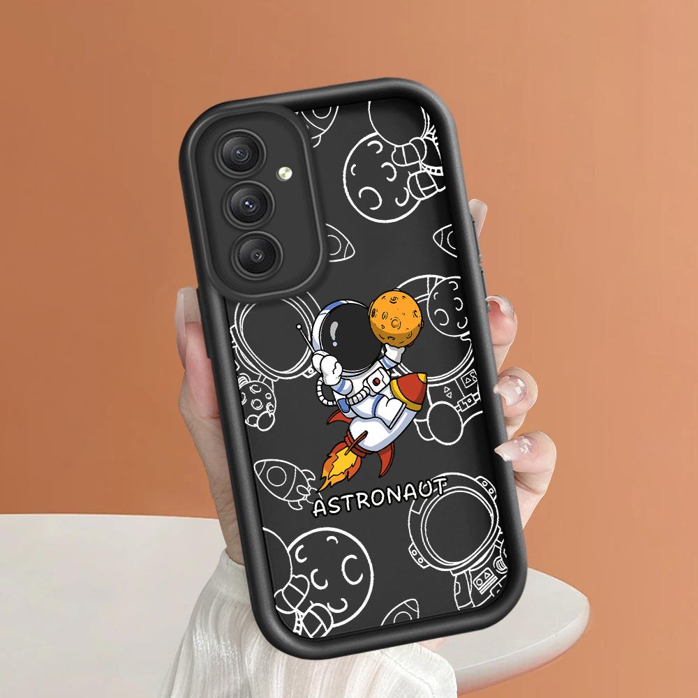 Weiches Silikon-Telefongehäuse mit quadratischem Leiterdruckmuster, vollständige Abdeckung, Kamera, stoßfestes Schutzgummigehäuse für Samsung