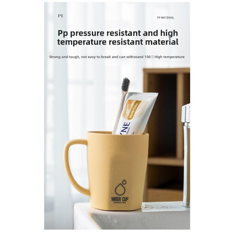 

Home Use Couple Children Cute Large Capacity Toothbrush Cup with Handle 301-400ml помаранчевий