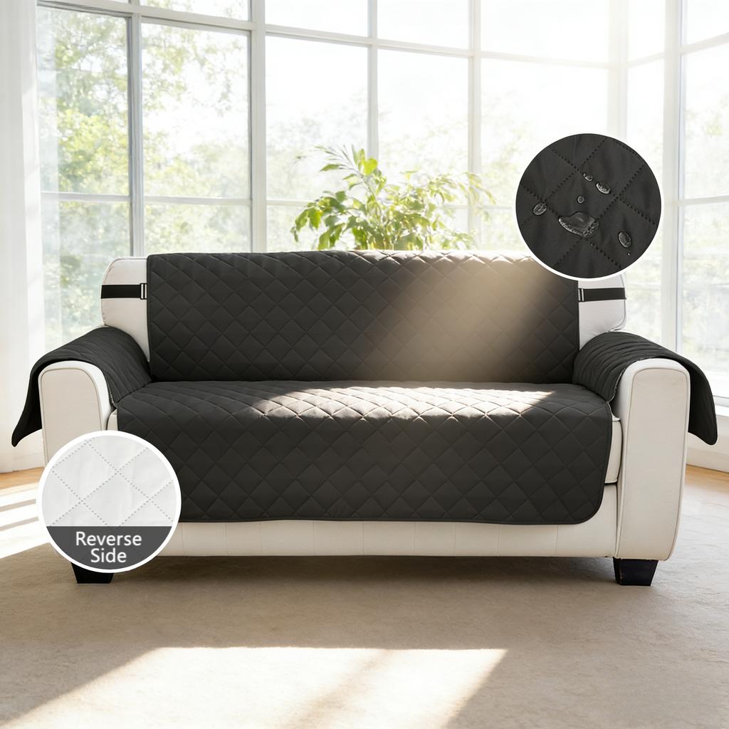 Waterproof Sofa Cover For Dog Pet Kid Quilted Anti-Wear Couch Cover Recliner Armchair Furniture Slipcover 1/2/3/4 Seater Protect
