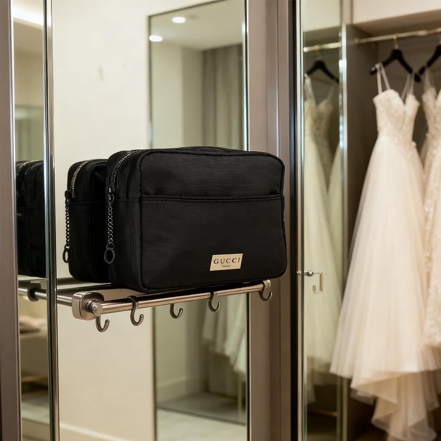 Gucci Women's Cosmetic Bag, Made Of Pure Cotton Fabric. Suitable For Commuting And Parties. Environmentally Friendly