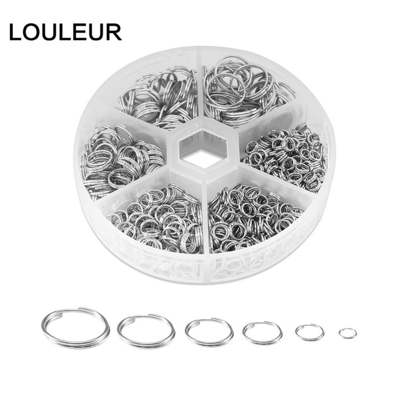 690pcs/Box 4/5/6/8/10/12mm Iron Open Jump Ring Double Loops Gold Color Split Rings Connectors DIY Jewelry Making Supplies