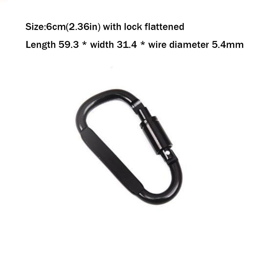 2 ks s pojistkou Venkovní sportovní přezka Hliníková slitina Horolezecké tlačítko Nová bezpečnostní přezka Klíčenka