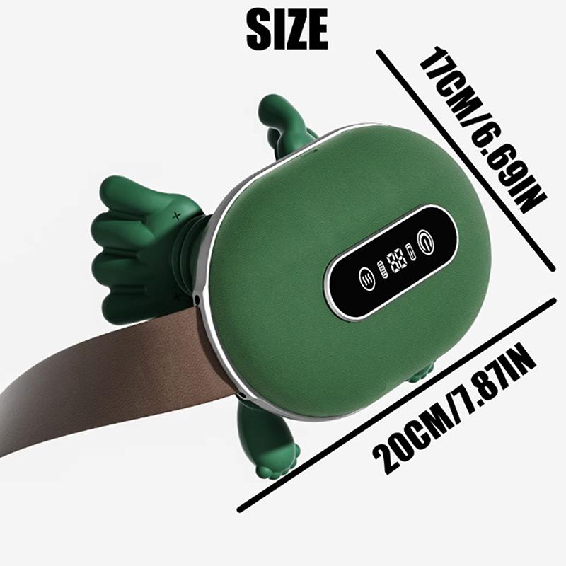 4D Kneading Massager for Neck and Back with Real Hand Simulation, Wire-Free and Compact for Pain Easing