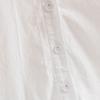 Girls Pure Cotton White Long Sleeve Shirt  Lace Floral Embroidery Peter Pan Collar Kids Back To School Outfit