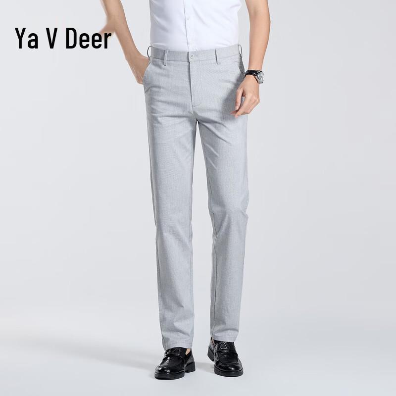 Yalu Men s Ice Silk Straight-Leg Casual Pants 33