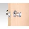 Kawaguchi Giken Indoor Door Knob, High-Speed ??Steel, Locking, BS60mm, Stainless Steel Hairline Finish