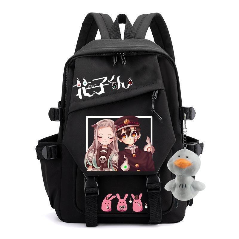 3-delige Schoolrugzakset voor Studenten Grote Capaciteit Oxford Stof Schooltas met Schouderband en Etui earthbound boy hanako-kun backpack