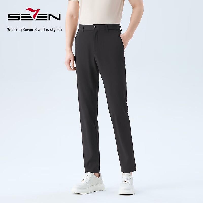 Septwolves Men's Slim Fit Quick-Dry Business Casual Trousers