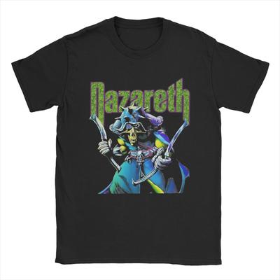 Novelty Nazareth Band T-Shirt for Men Round Neck Pure Cotton T Shirt Short Sleeve Tees Summer Clothes