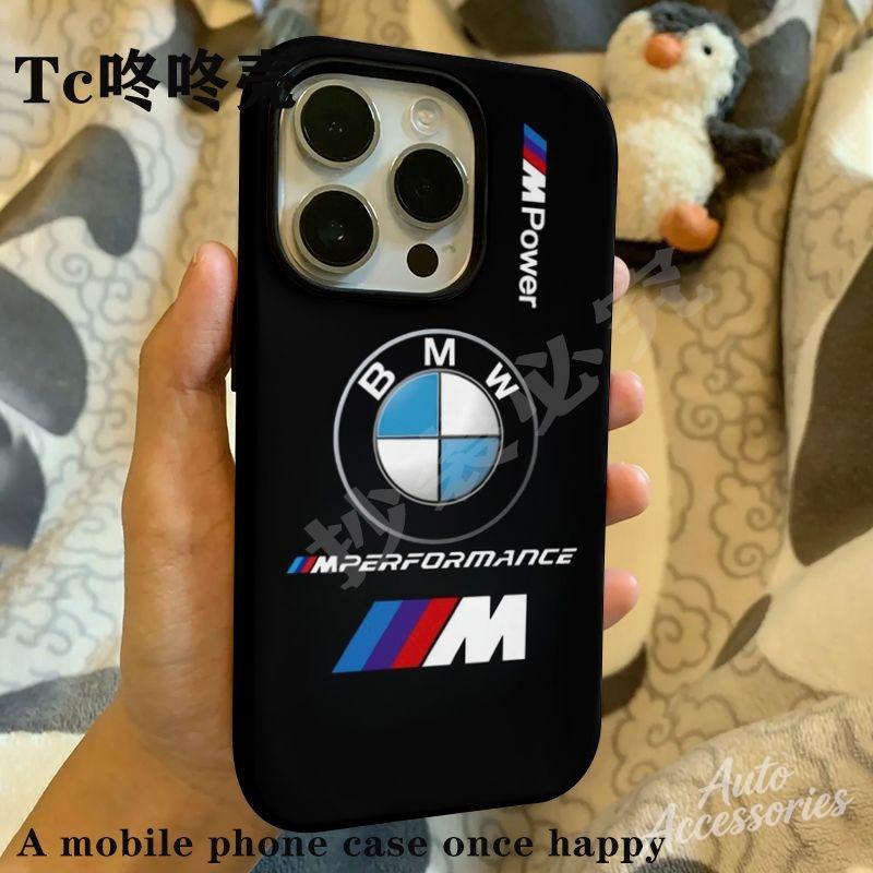 YMDM4 For IPhone 16 15 14 13 12 11 Pro Max Trendy Phone Case For BMW M Power Performance Shockproof Shell Phone Protect Cover Sticker