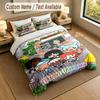 Custom Name Text Bedding 3Pcs Set,Toca Boca 1 Duvet Cover 2 Pillowcases Soft Bed Linen For Gift