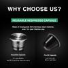 Icafilas Reusable Coffee Capsule For Nespresso Stainless Steel Refillable Filters Espresso For Essence Nespresso Capsule Quality