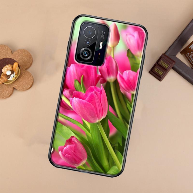 Tulips Flower Case For Xiaomi POCO X7 X6 X5 X3 Pro F3 F5 F6 M6 Pro 13 14 Ultra 11T 12T 13T 14T Pro Cover