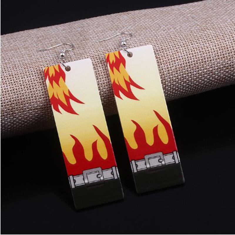 

Trendy Demon Slayer Acrylic Dangle Earrings - Hot-Selling Japanese Anime Stud Earrings