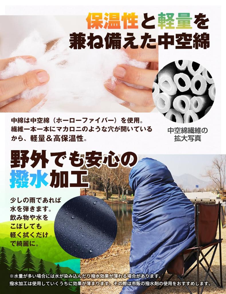 HOME COCCI Sleeping Bag Sleeping Bag 210T Waterproof Sleeping Bag with Storage Bag Thermal Insulation Lightweight Cold Resistant Compact Envelope