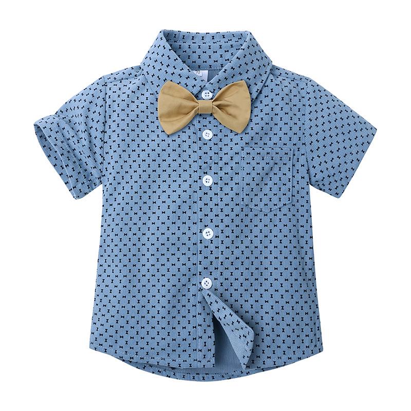 Summer British Style Toddler Performance Suit for Boys - Children's Formal Overalls Set