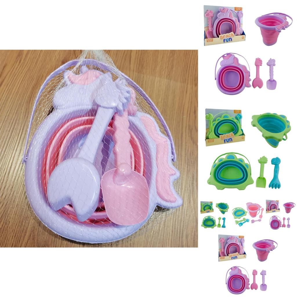 Versatile 2.5l Soft Silicone Folding Bucket Ideal For Kids Outdoor Sand Play Activities