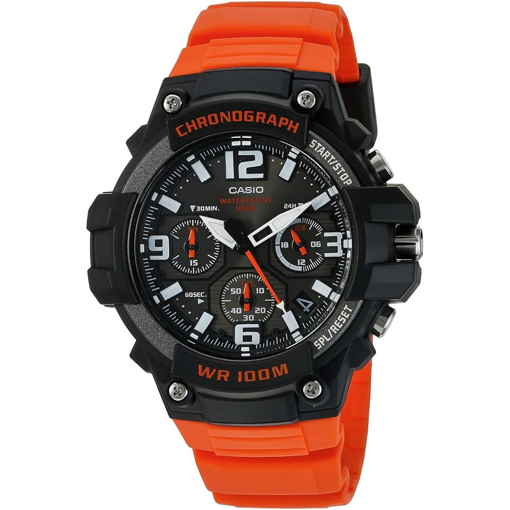 

[Casio] Часы Хронограф MCW-100H-4AV Оранжевые Мужские Модель для Зарубежного Рынка [Параллельный Импорт]