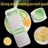 Stainless Steel Multi-Functional Vegetable Cutter & Grater with Hand Guard