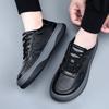 Men's Leather Casual Shoes Autumn 2025 Vulcanized Sneakers Fashion Platform Men Comfortable Walking Casual Shoes Zapatillas