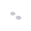 For Benz EQE EQS - Silver Steel Inner Roof Microphone Cover Decor 2PCS