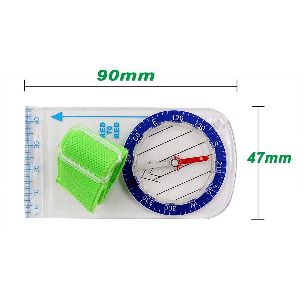 Thumb Compass Travel Kits Mini Ruler Compass Outdoor Navigation Compass Ruler Map Reading Scouts