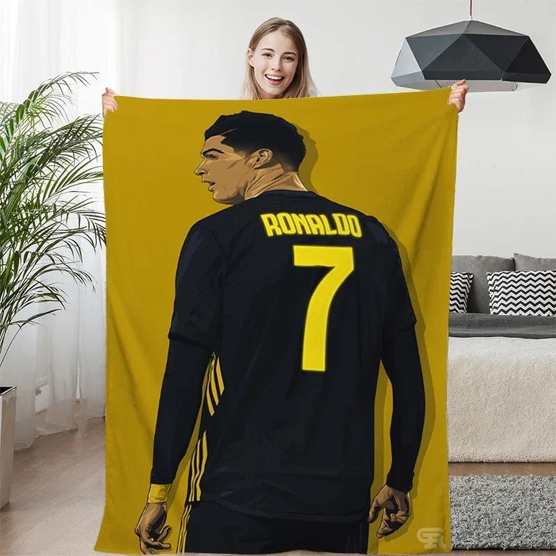 Fleece Blanket Sofa Winter Warm C-Cristiano Ronaldo Knee Bed Camping Flannel Fluffy Soft Blankets King Size Microfiber Bedding