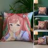 U-Uma Musume Agnes Digital Pillow Case Sofa and Living Room Decorative Cushion Covers Dust-proof and Mite-proof Invisible Zipper