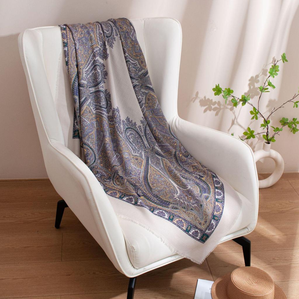 Women's Versatile Wool Scarf Shawl: Commuting, Sun Protection, Soft Neck Warmer