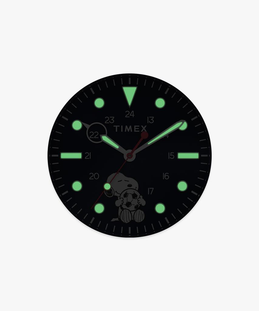 Taimaegseu X Peanuts Navi Soccer Blue Dial Metal Watch 41Mm