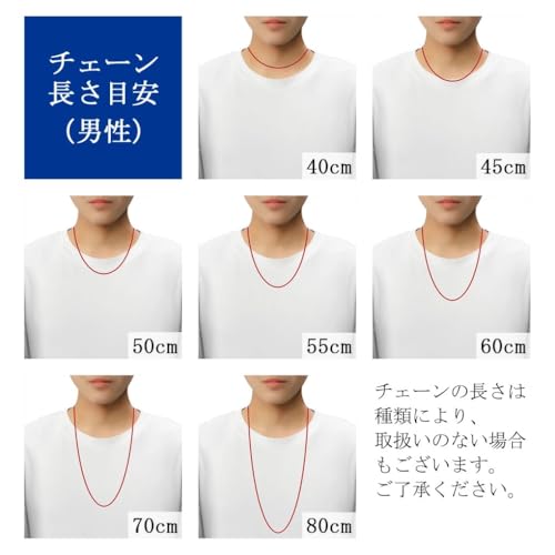 [Shinjuku Gin No Kura] Silver 925 Figaro Chain, Approx. 2.4mm Wide, 40-80cm (50cm) Long, Chain Necklace for Men and Women, Simple, Chain Only