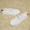 2026 Spring New Fashionable Flats Comfortable Soft Sole White Shoes for Women's Casual Shallow Mouth Shoes Slip on Large Size